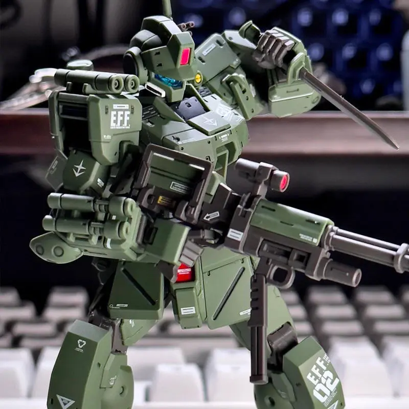 XFS HG Rgm-79s Gm Spartan 1/144 Scale Assembly Model Kit Actionfigur, dekorative Kunststoff-Hobby-Puppe, Spielzeug, Sammlerstück, Ornament, Geschenke