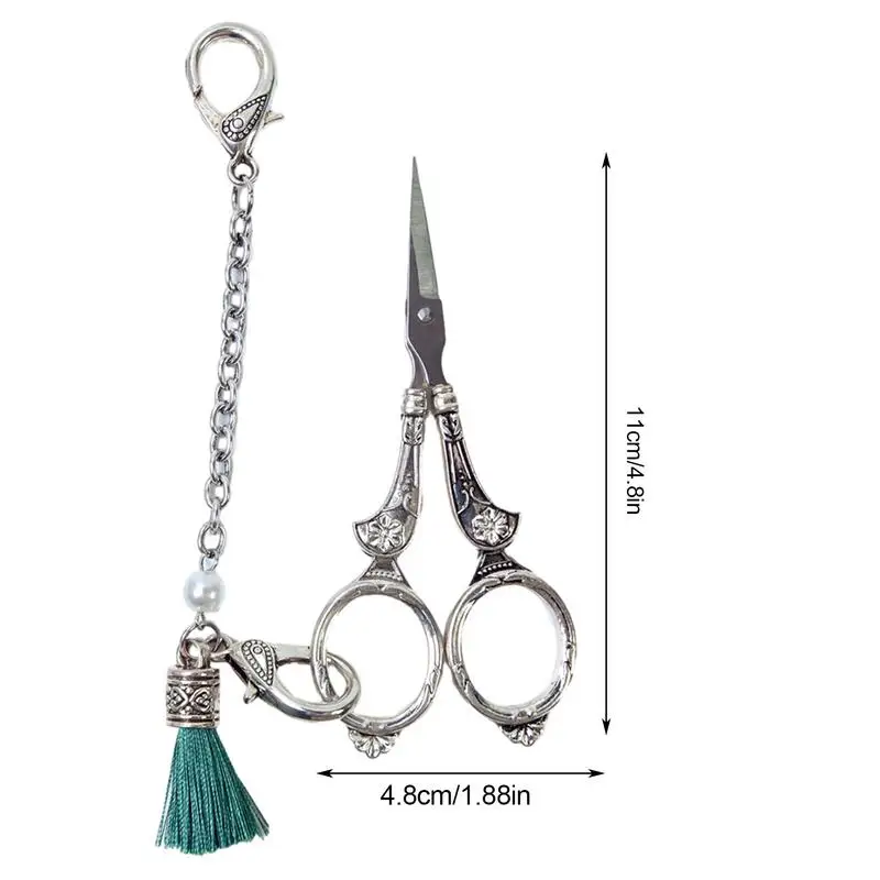 Craft Scissors Sharp Crochet Scissors With Chain Pointed Yarn Scissors Thread Scissors For Sewing Sewing Handicrafts Tool For
