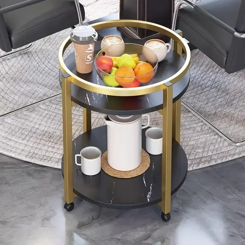 

-Mahjong Table, Chess And Card Room, Tea House Special Double Layer Tea Table, Mobile Mahjong Machine