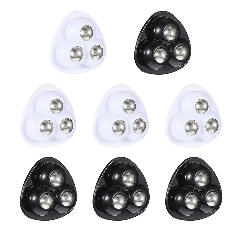 Self Adhesive Mini Roller, 360 ° Rotating Stainless Steel Ball Bearing Roller, Universal Adhesive Pulley Wheel