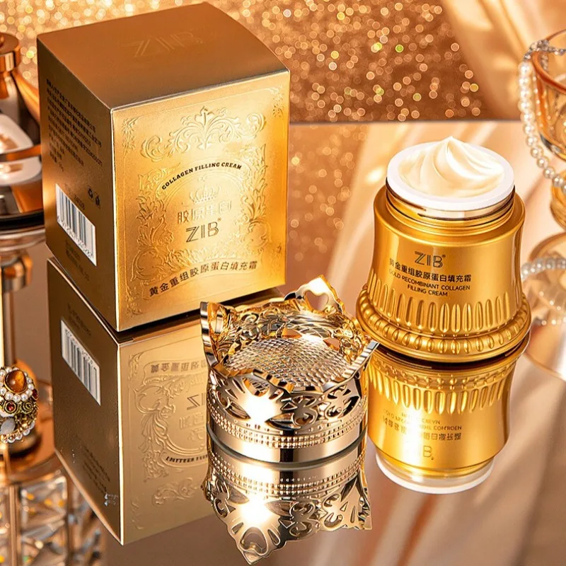 

Golden Recombinant Коллагеновый объемный крем Увлажняет Премисно заполняет тонкие линии, гладкую кожу Молодежное сияние Быстро впитывает