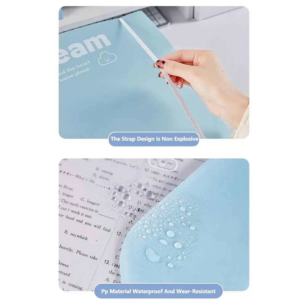 

Простая папка для файлов формата А4, съемная студенческая канцелярская книга для хранения данных, прозрачная сумка для экзаменационной бумаги, студенческая сумка для хранения