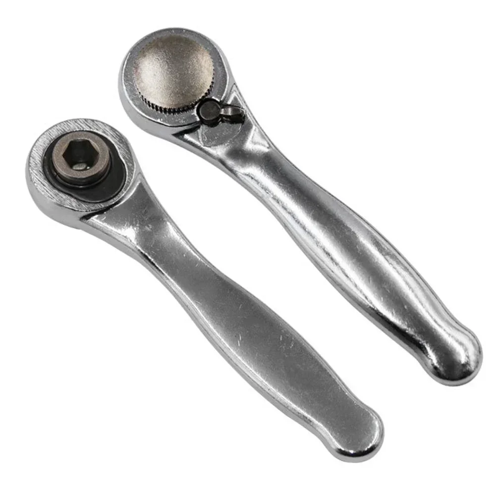 

2pcs Small 72 Teeth Ratchet Wrench 6.35mm Hex Quick Release Screwdriver 1/4" Drive Ratchet Bit Screwdriver Hex Wrench Tools