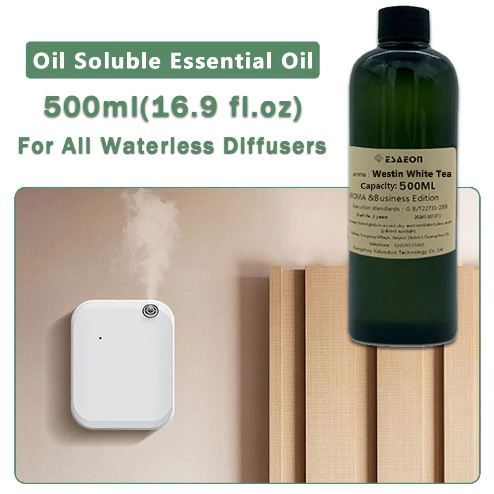 ESAEON Aroma Machine Supplement Oils - Essential Oil - For Waterless Aromatherapy Machines, Westin White Tea - 500ML(16.9 fl.oz)