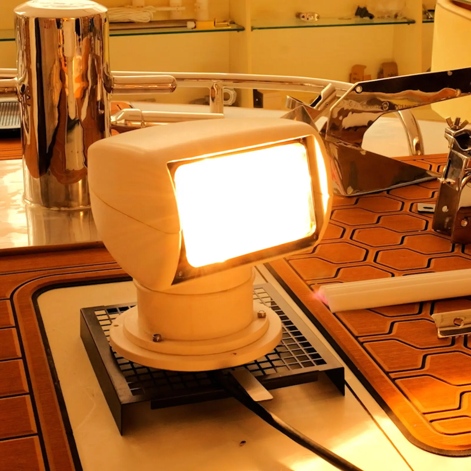 كشاف بحري يعمل بالطاقة الشمسية STLF - صديق للبيئة، 200 وات LED، وضع ليلي للاستشعار التلقائي، للاستخدام الخارجي #4