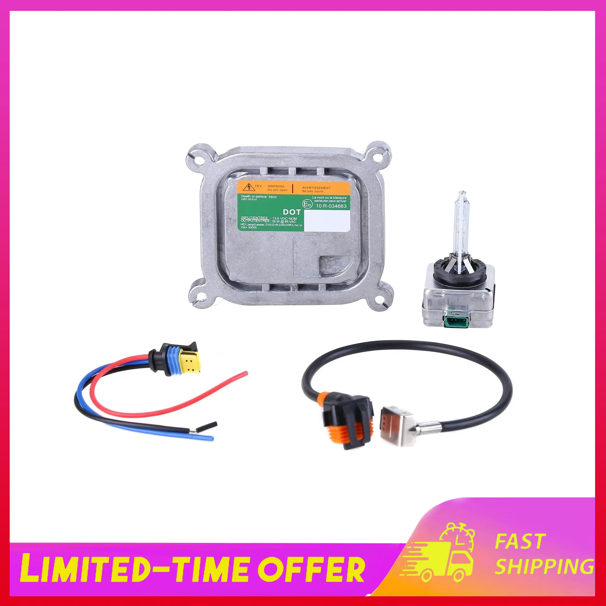 

Комплект ксенонового балласта для фар ближнего света 8A5Z-13C170-A с соединительным проводом и лампой D3S для автомобилей, запчастями и аксессуарами