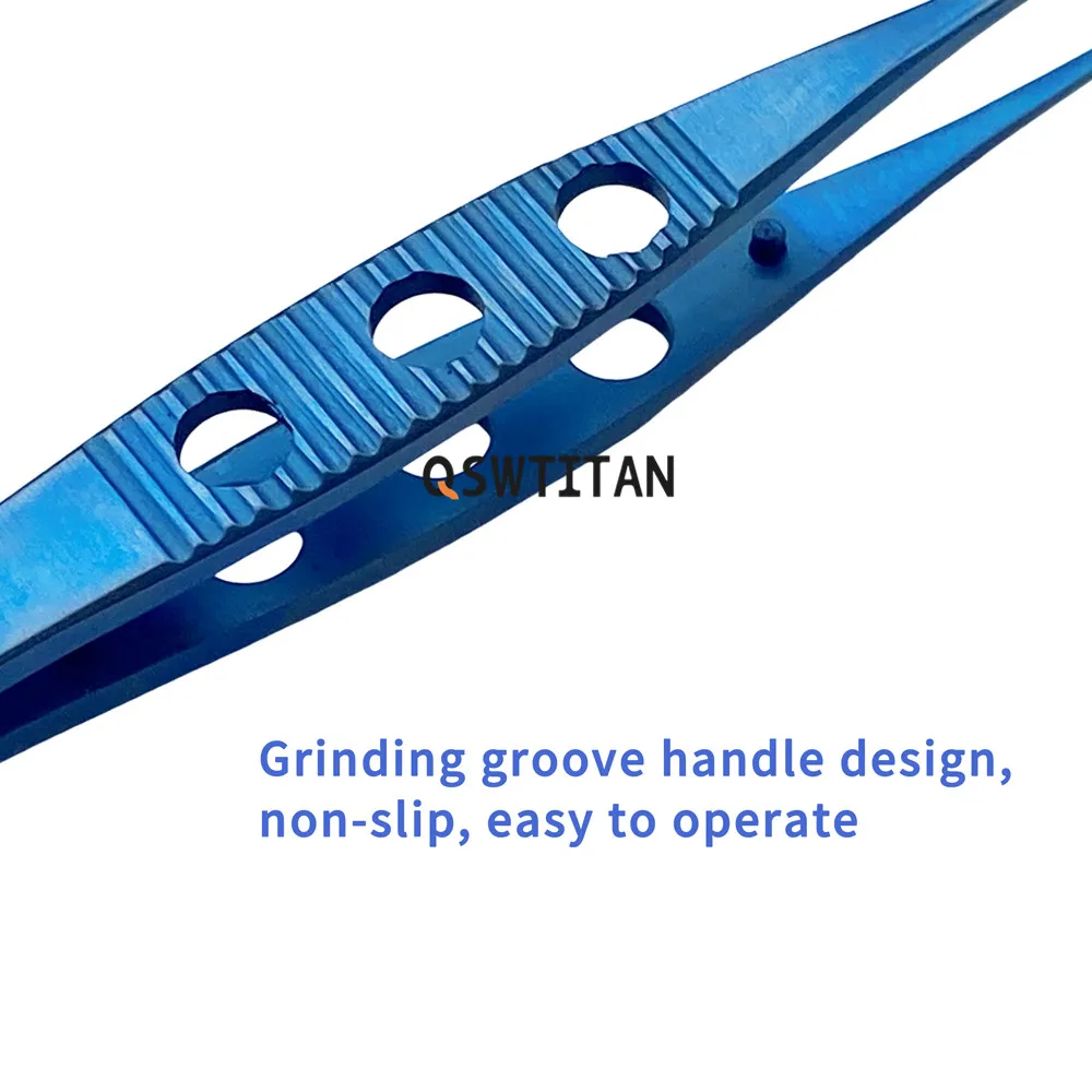 Eyelid Tweezers 102 ophthalmic microsurgical instruments Ophthalmic forceps with Teeth and platform