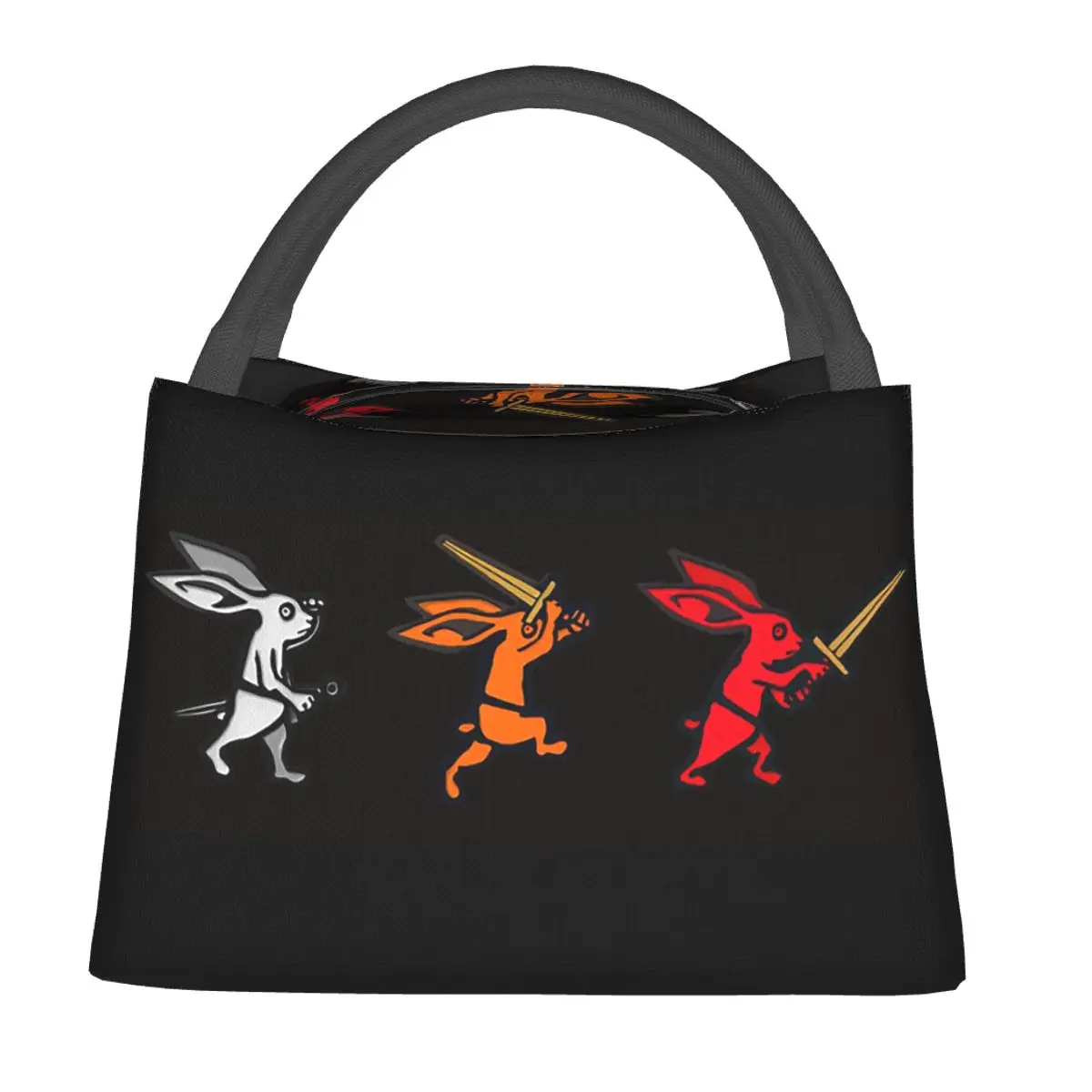 

Rabbit Trio Kingdom Come Deliverance Ii Insulated Lunch Bag for Women Kids Leakproof Food Boxes Thermal Lunch Box Tote