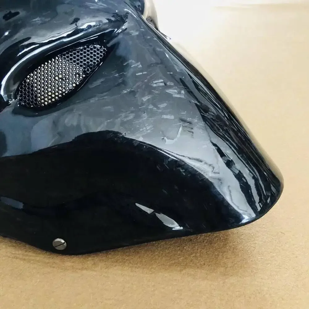 재고 있음 럭셔리 풀페이스 할로윈 마스크 진짜 탄소 섬유로 제작된 파티용