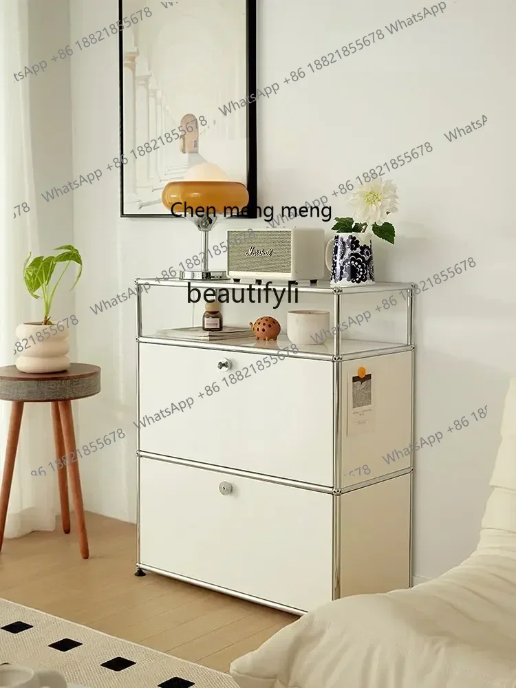 ss cn8350 ss 8350  Stainless Steel Chest of Drawers Module Assembled Cabinet Household Floor Side Cabinet Simple Locker