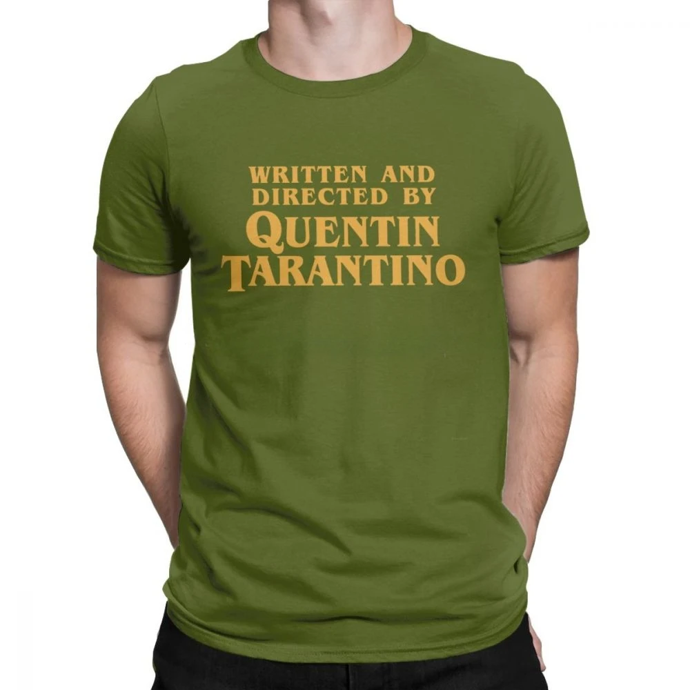 T-Shirt Written And Directed By Quentin Tarantino Movie Mens Tee Shirt Pulp Fiction T Shirts Django Kill Bill John Travolta Tops