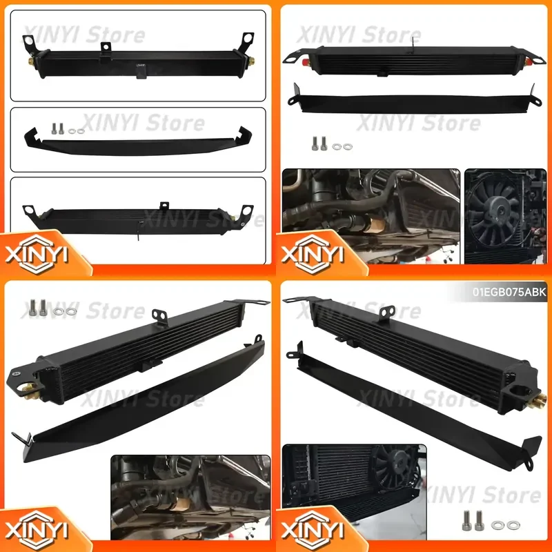 Aluminum Oil Cooler Kit Tuning Upgrade for RS4 B5 2.7 BiTurbo V6 Engine 380cv CNC Black 2000-2002 High Quality