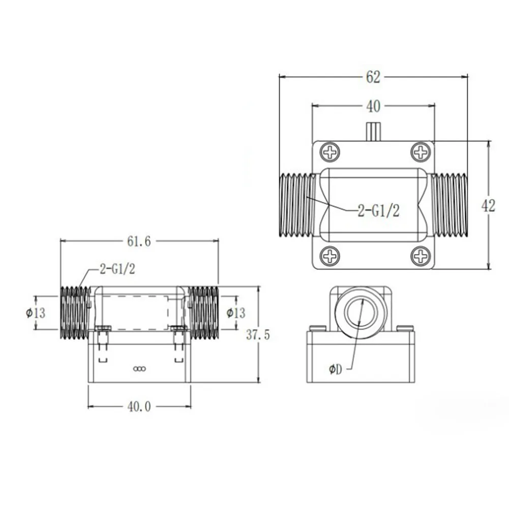 

70W Output Switch Power Magnetic Flow Sensor Customizable Wire Harness Specs Flow Range 3.5-20 L min Instantaneous Switch