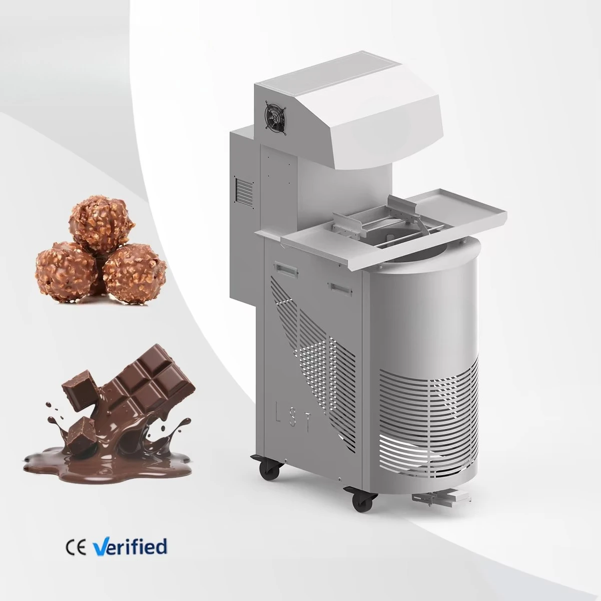 Premium Hot Sale New High Productivity Chocolate Tempering Machine 25-100L for Nuts Fruit & Flour