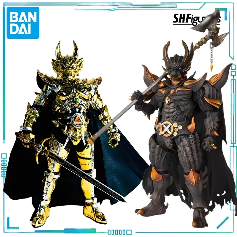 

BANDAI Original S. H. Figuarts Series True Bone Carving Tooth Wolf Series Golden Knight Tooth Wolf, подвижная модель Dark Knight Ah