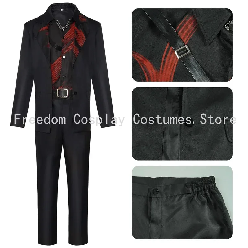 لعبة الحب والفضاء العميق سيلوس تشين تشي تأثيري هالوين زي شعر مستعار لا نهاية لها المفترس قميص + معطف + حزام + السراويل Comic-Conx؛ 2'a,6.h;8