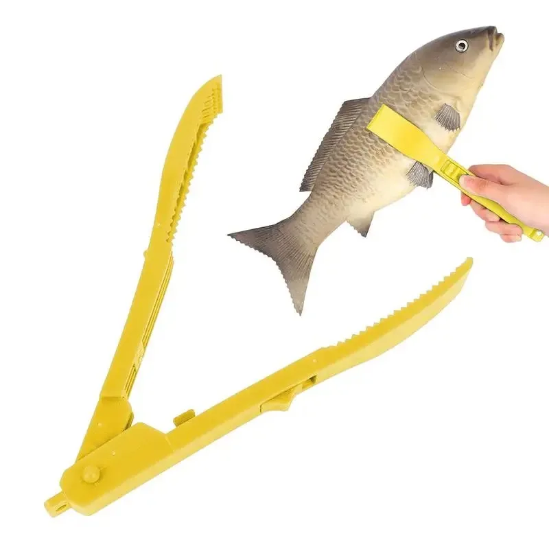 Lip Grabber for Fishing Saltwater Fish Gripper Fish-friendly Handheld Gripper Tool Solid Construction Fish Lip Grabbing Clamp