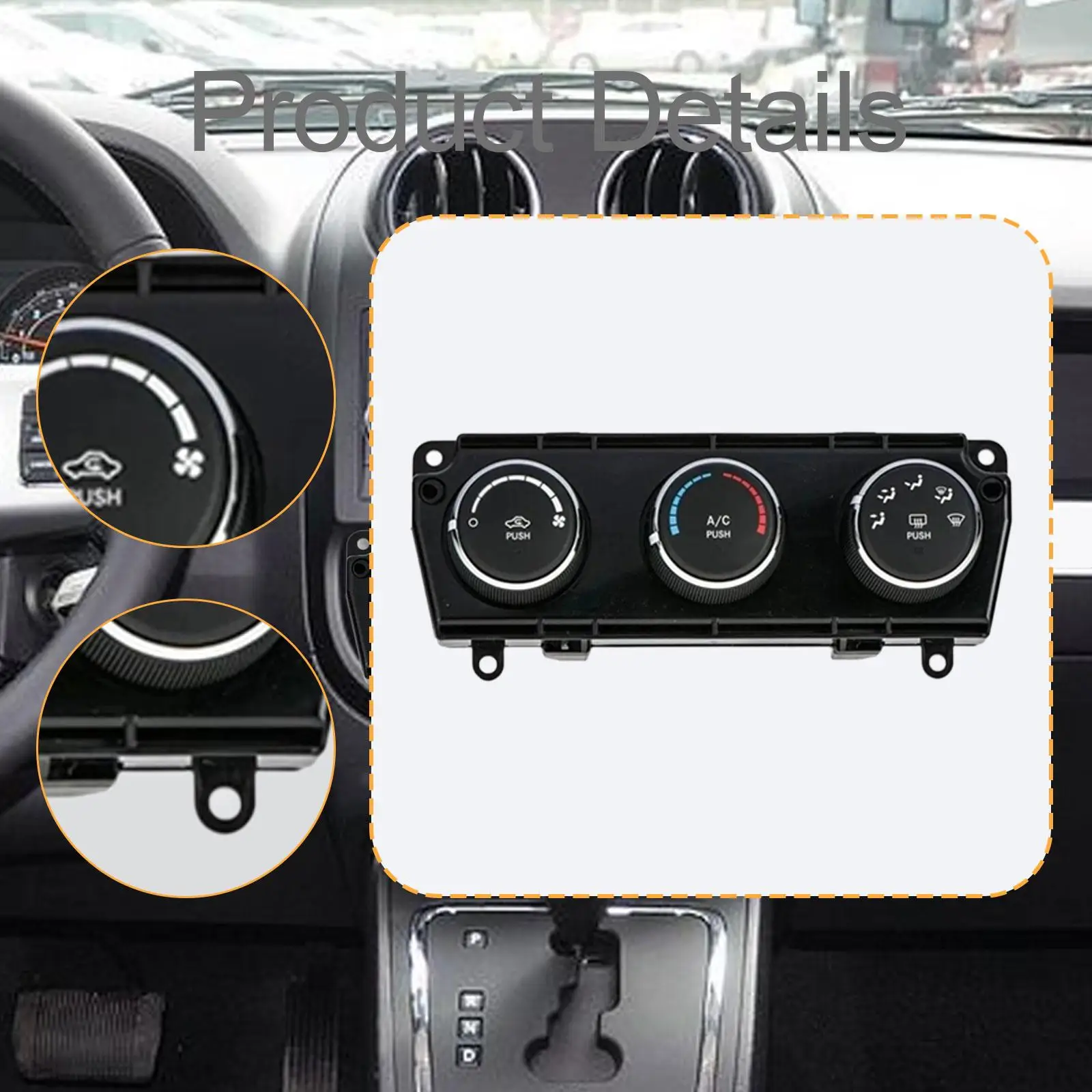 Painel do módulo de controle de ar condicionado P55111168AF para Jeep Wrangler