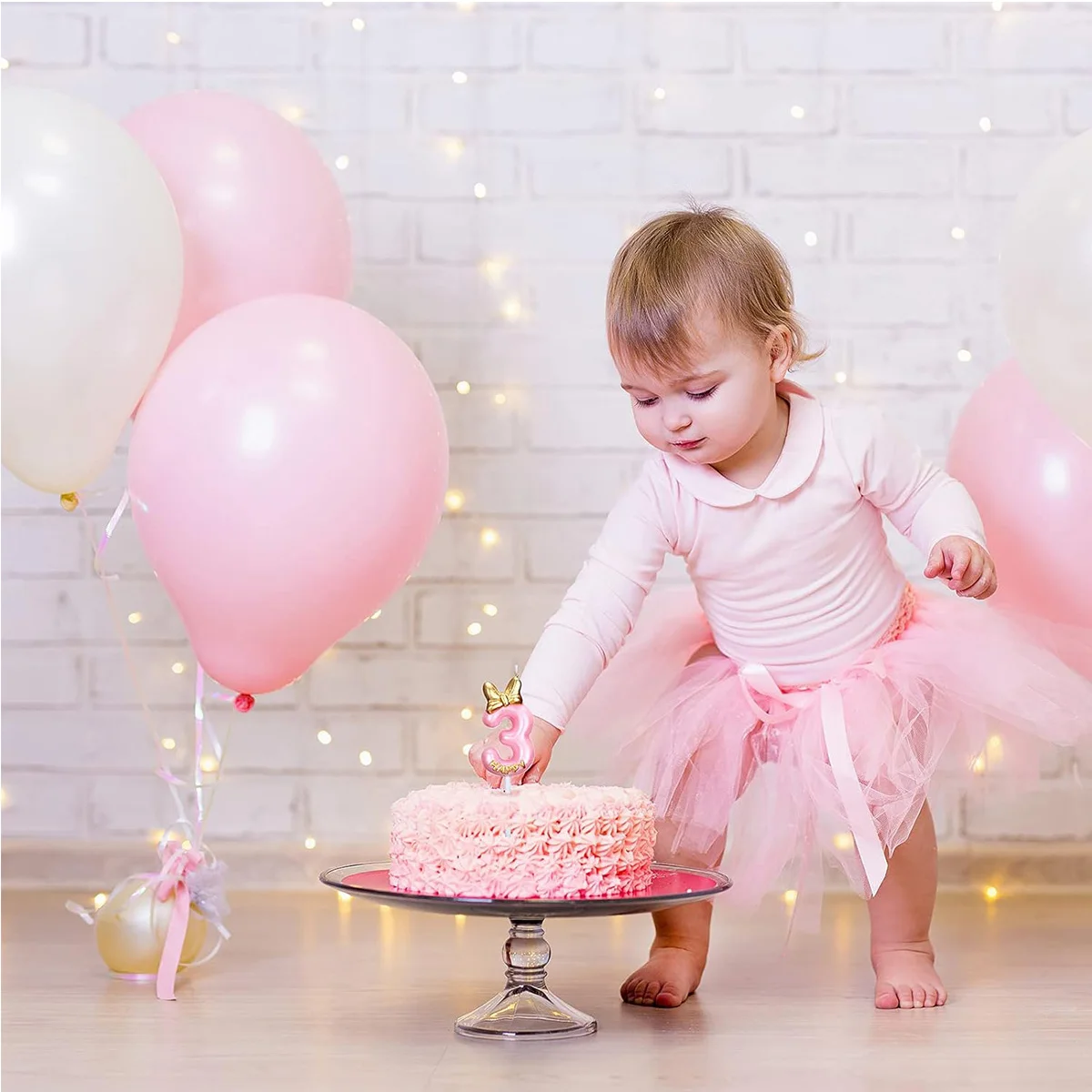 Candle Pink Birthday Candle Girl Happy Birthday Cake Topper Birthday Candle for Cake Topper Birthday  Anniversary Party Supplies