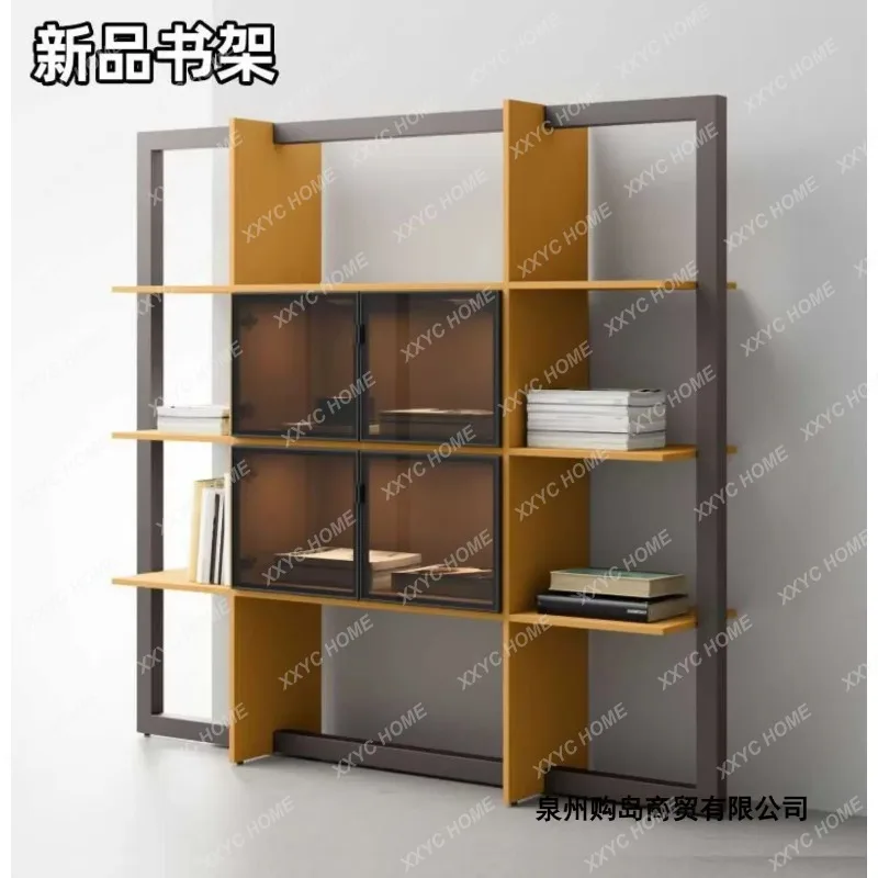 XXNew Arrival Luxury Bookshelf Solid Wood Storage Shelf Modern Simple Display Cabinet Custom
