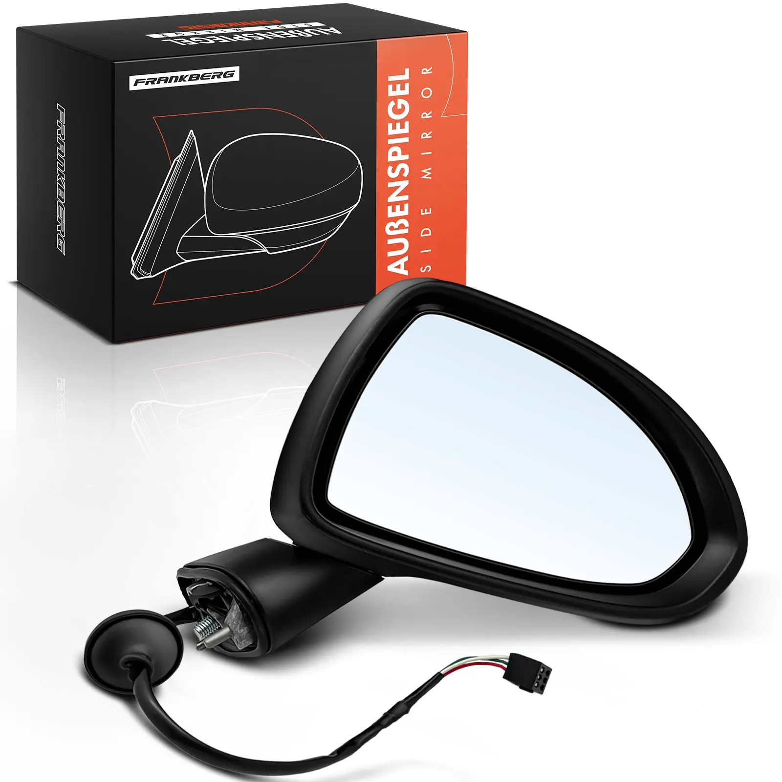 Frankberg 1x Rechter buitenspiegel voor Opel Corsa D E E S07 X15 1.4L 1.6L 1.7L Bj vanaf 2006 13296268 1426473 13191932 13187632