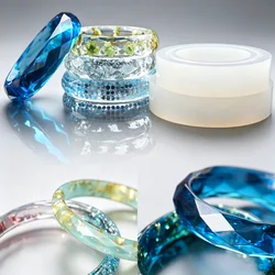 SNASAN Diamond Surface Bracelet Silicone Mold Jewelry Mold Handmade Tool DIY Epoxy Resin Casting Silicone Moulds Handmade