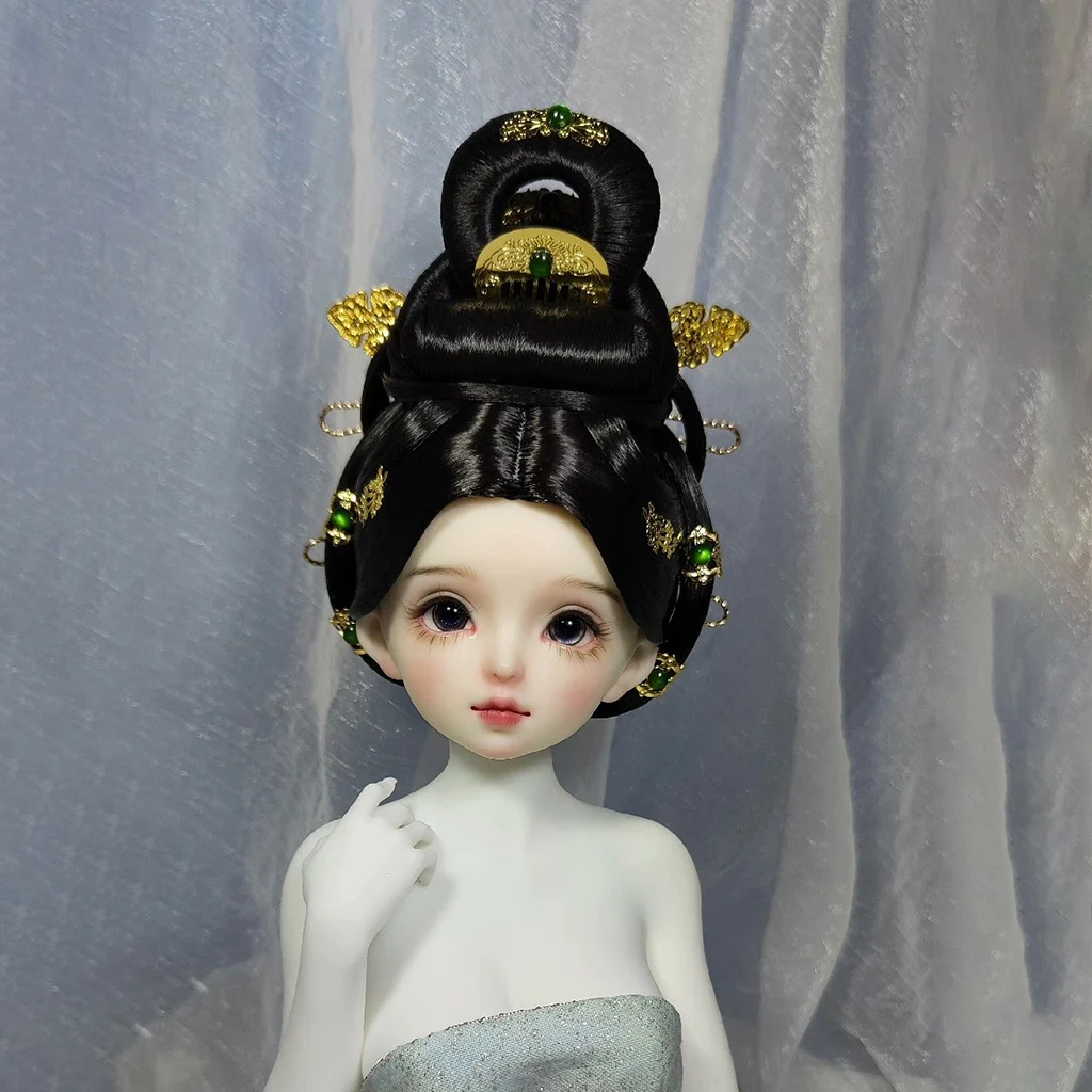 1/4 1/3 Scale Ancient Costume BJD Wig Chinese Hanfu Fairy Hair Retro Wigs For BJD/SD MSD SD13 Girl SSDF Doll Accessories C2284