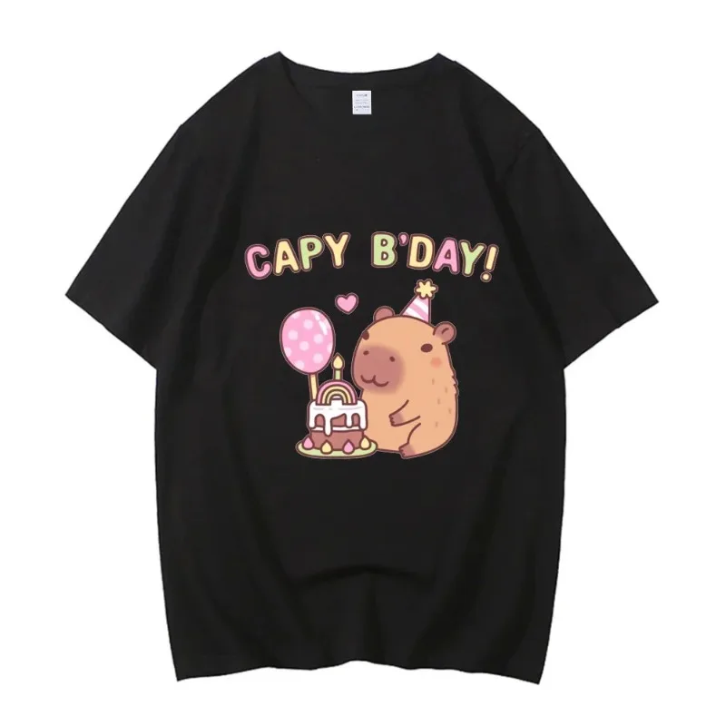 カピバラが呼んでいる Tシャツ 面白いカピバラ齧歯動物愛好家ユーモア Tシャツ レディース カジュアル 半袖トップ グラフィック Tシャツ ヴィンテージ