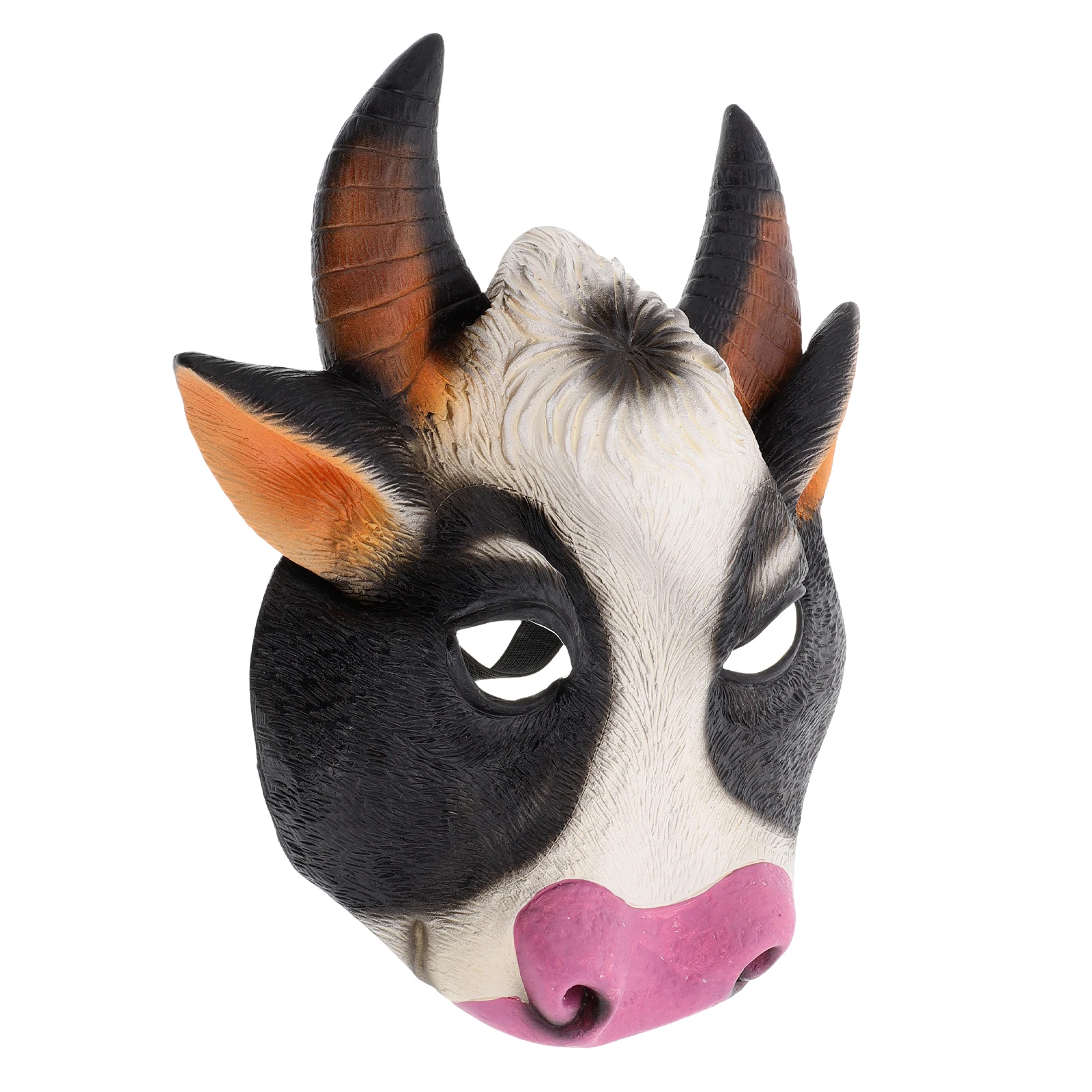 

Creative Cow Halloween Masquerade Party Realistic Animal Headgear Reusable Costume Accessory Prank Funny Cow Face