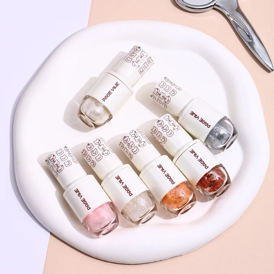 リキッドアイシャドウ リキッドファインシマー ハイライトアイシャドウ パールグリッター付き 防水 ポータブル 繊細な女性のアイメイク