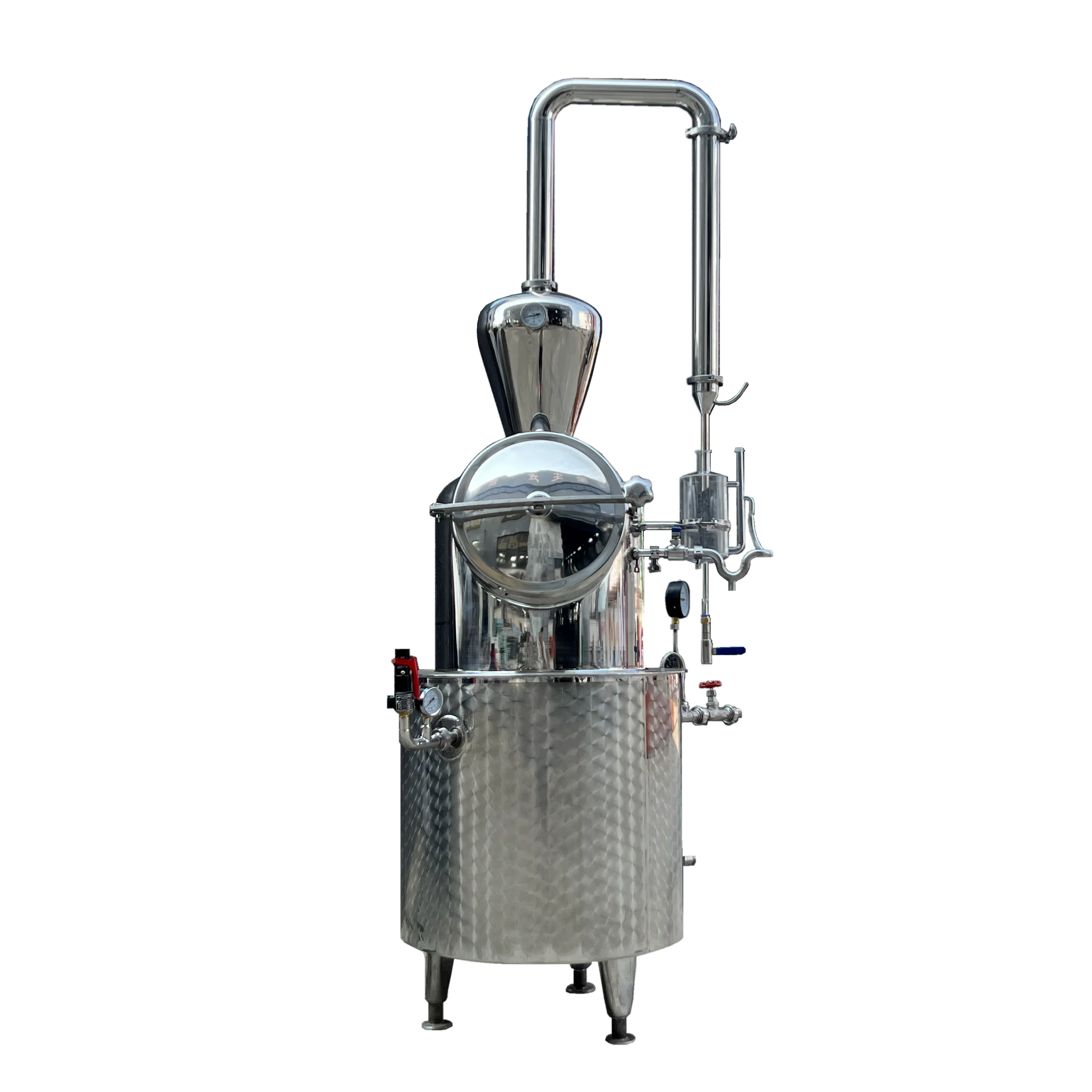 Destilador casero de acero inoxidable, accesorios para rompevientos, equipo de fermentación de vino con Alcohol Industrial privado, máquinas de vino y bebidas