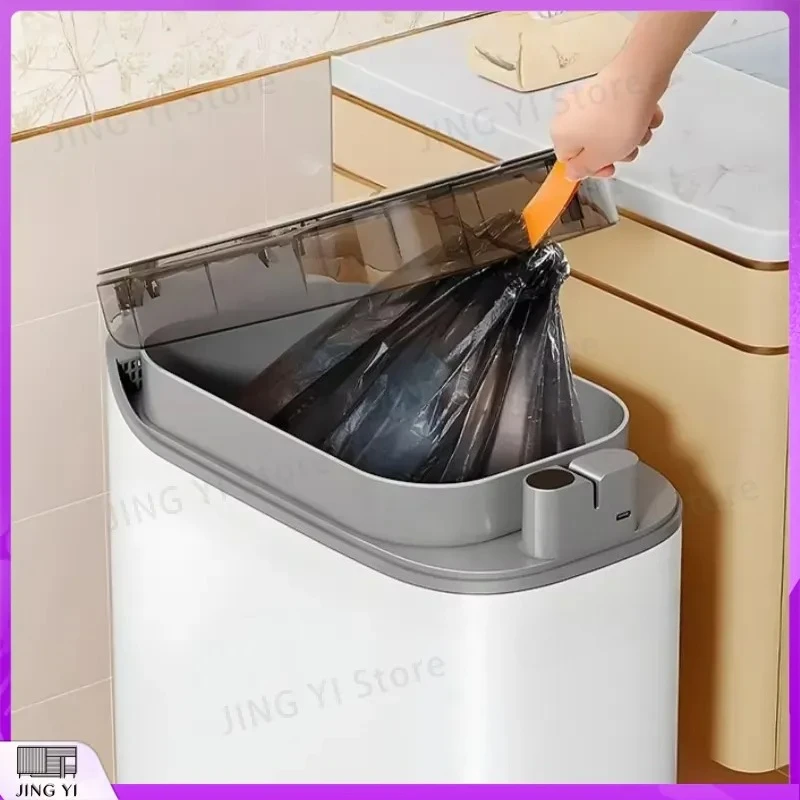 New Smart Trash Can Automatic Sensor Motion Induction Rechargeable PP Waste Bin Long Battery Life Type C
