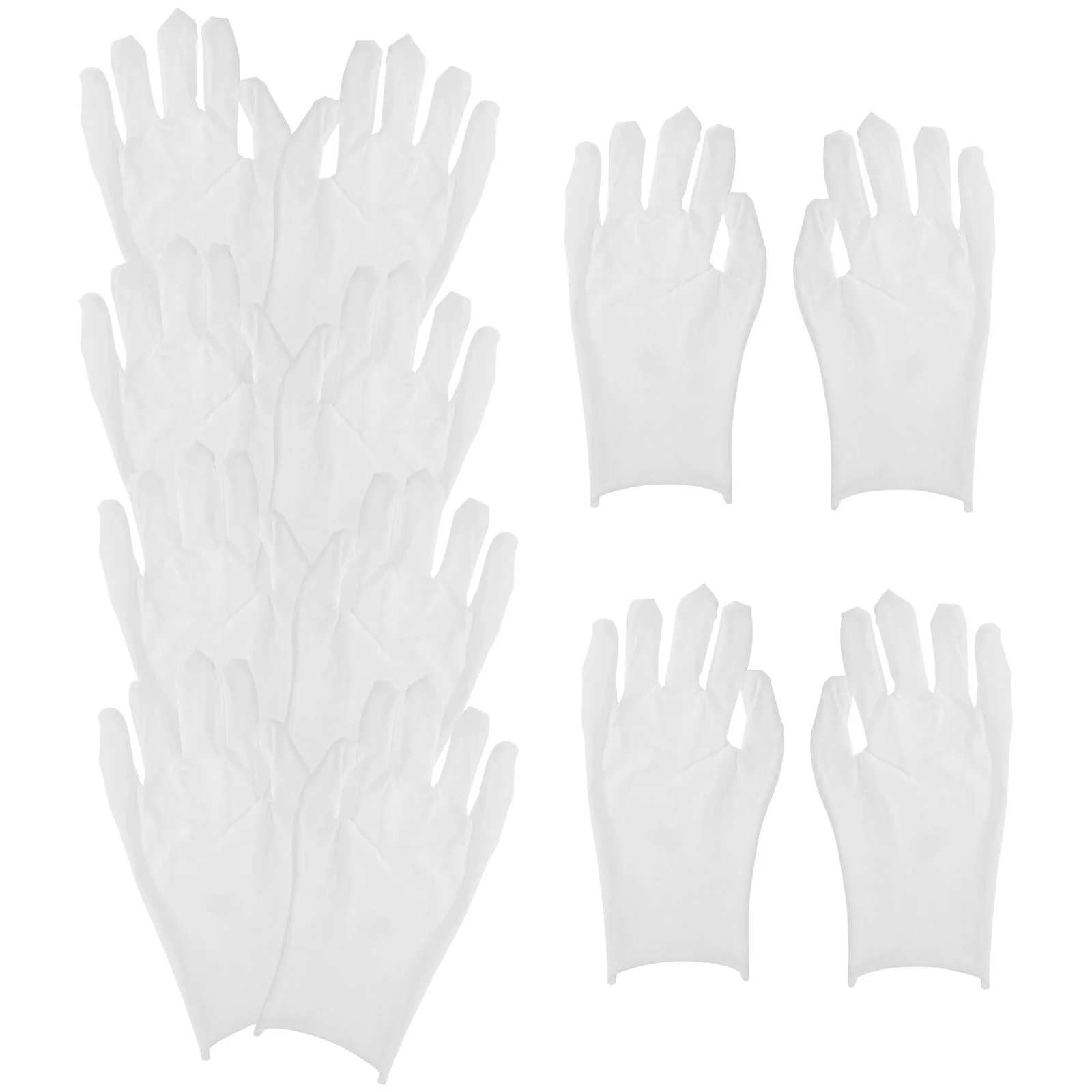 6 Pcs Cotton Gloves For White Work Safety Gloves Mens Jewelry Silver Inspection Gloves Breathable Comfortable Fit Work