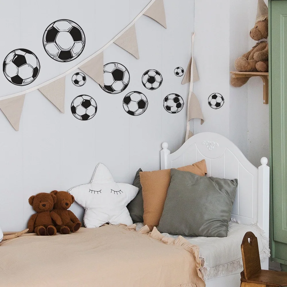 Soccer Football Wall Sticker Modern Minimalist Design for Living Room For bedroom Home Decoration PVC Material