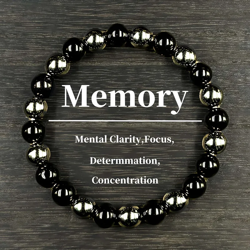 1PC/Lot Obsidian Hematite Relaxation and Serenity Crystal Energy Bracelet For Women Perfect Gift Choice
