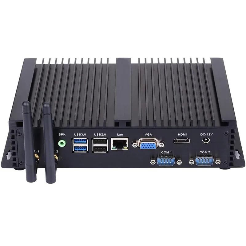 Mini PC industriale Micro computer senza ventola 2xDDR4 I7 1260P I5 1235U I7 1165G7 RS232 COM Supporto Windows 11 Linux per Indust