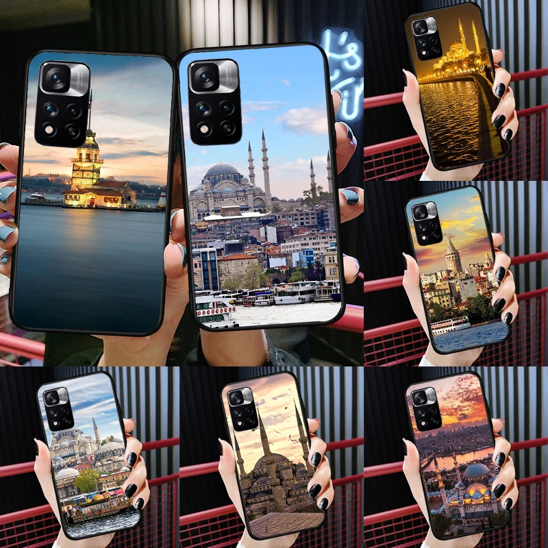 Turkey Istanbul Scenery Building Case For Redmi Note 9 10 Pro Cover For Redmi Note 12 11 Pro 8 10S 11S 9A 9C 12C