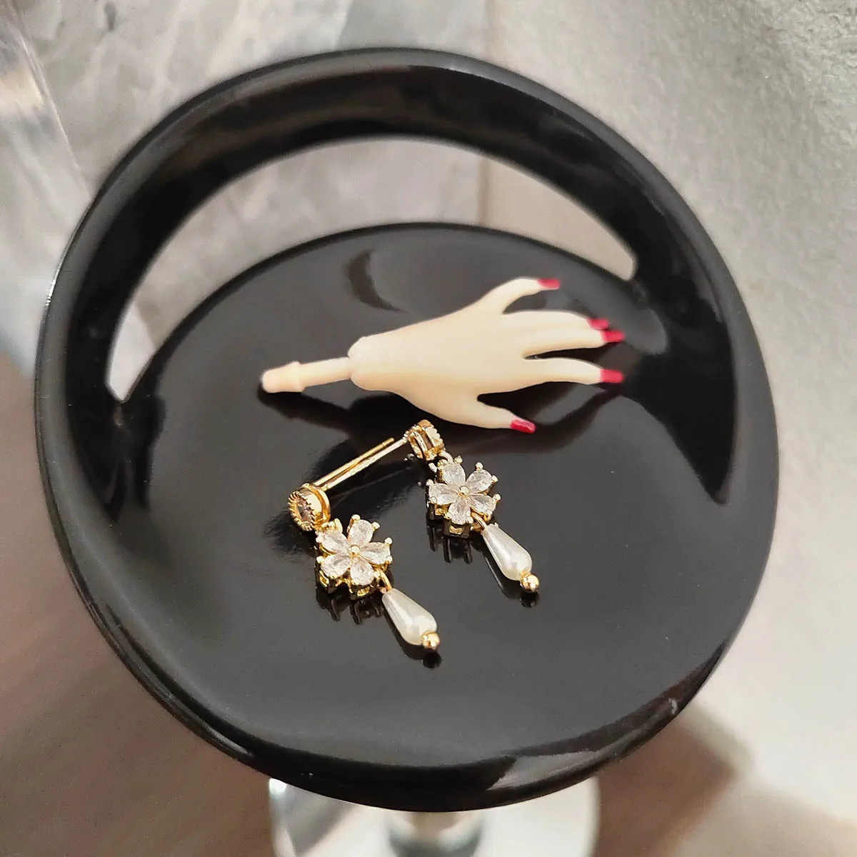 1/6 Supermodel Puppe Schmuck Zubehör Stadt Mädchen Mode Perle Diamant Ohrringe Für 30 cm Prinzessin Puppe Luxus Dress Up