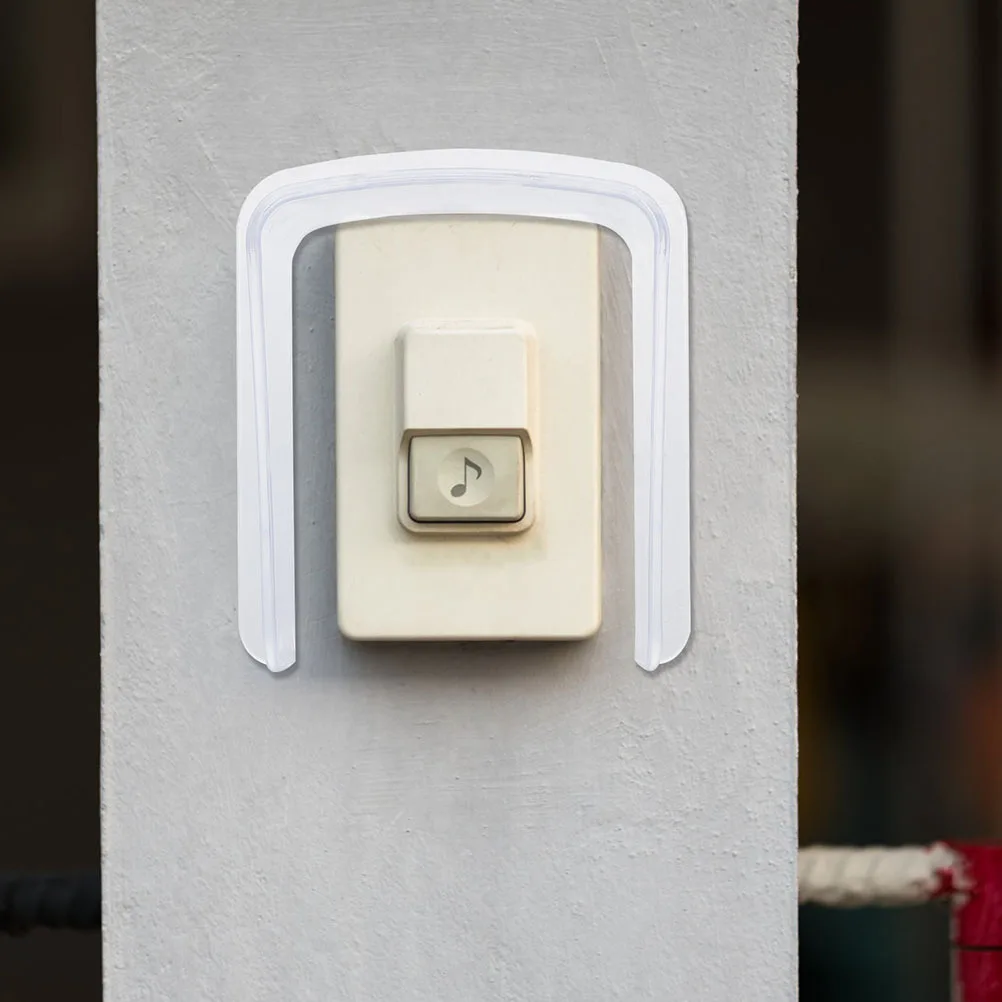 Acrylic Transparent Doorbell Rain Cover Universal Waterproof Clear Protector for Outdoor Doorbell Access Control Machine