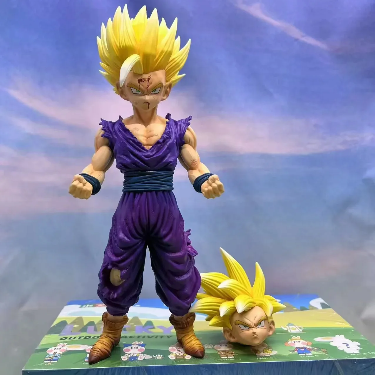 24CM Anime Dragon Ball Z Super Saiyan Son Gohan Damagné Ver. GK – figurine d'action en PVC DBZ, Collection de statues, modèles de jouets, poupée, cadeaux