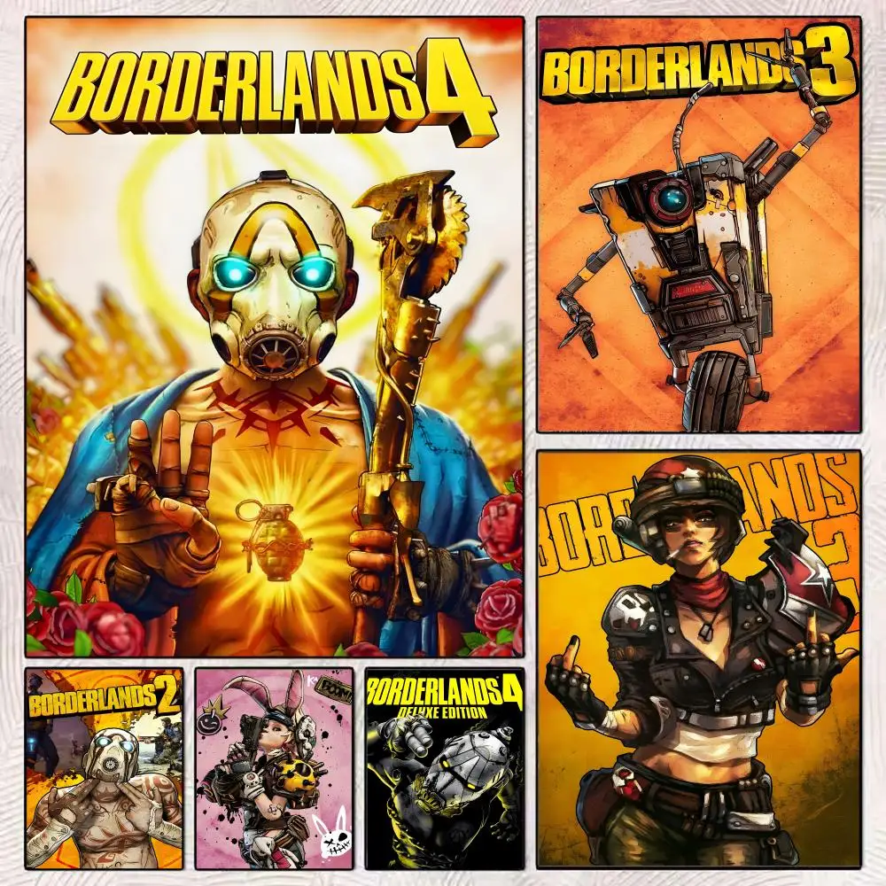 Video Game B-borderlands Poster Durable Painting Canvas Poster Wall Hanging Home Interior Decoration Art Mural Gift