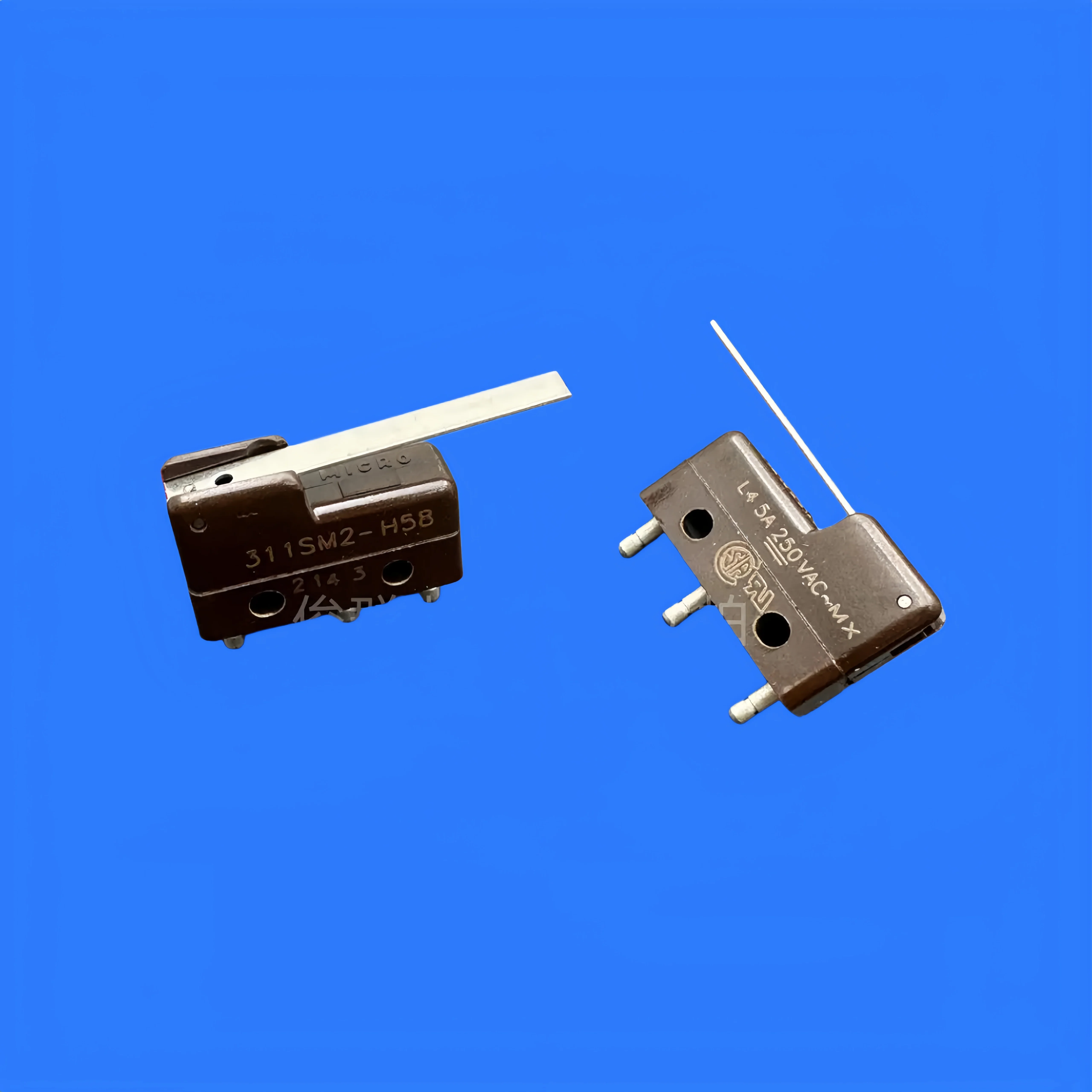2pcs/ 311SM2-H58 micro switch 3-pin 5A limit detection reset switch with handle