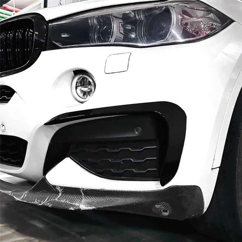 wf-車フロントバンパースプリッタースポイラートリムフォグライトカナード-bmw-x6-f16-2015-2019-m-スポーツ車の装飾部品