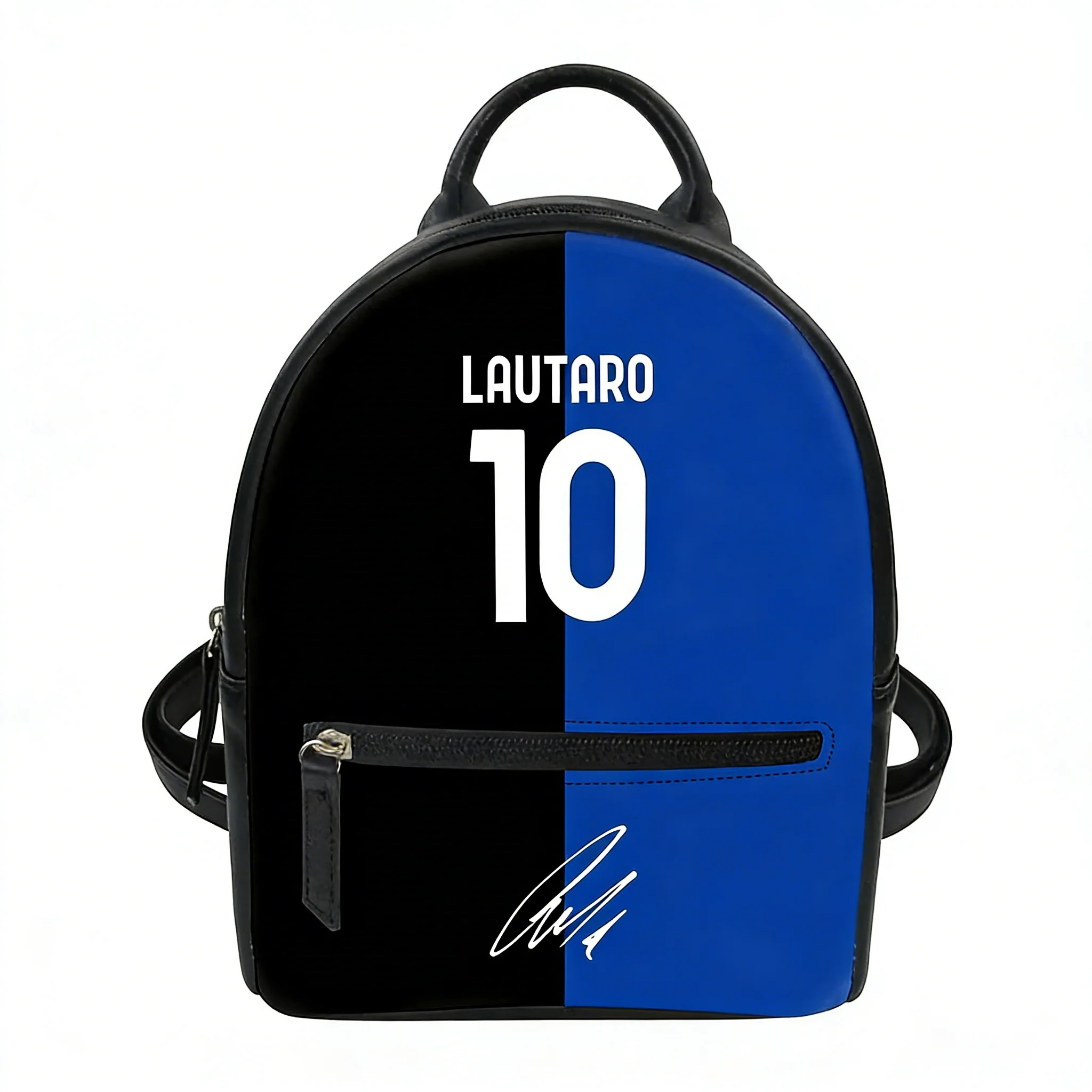 

Lautaro No.10 Backpack Purse Women Child Schoolbags Custom Double Shoulder Bag Argentina Soccer Star Mini Leather Daypack Gift