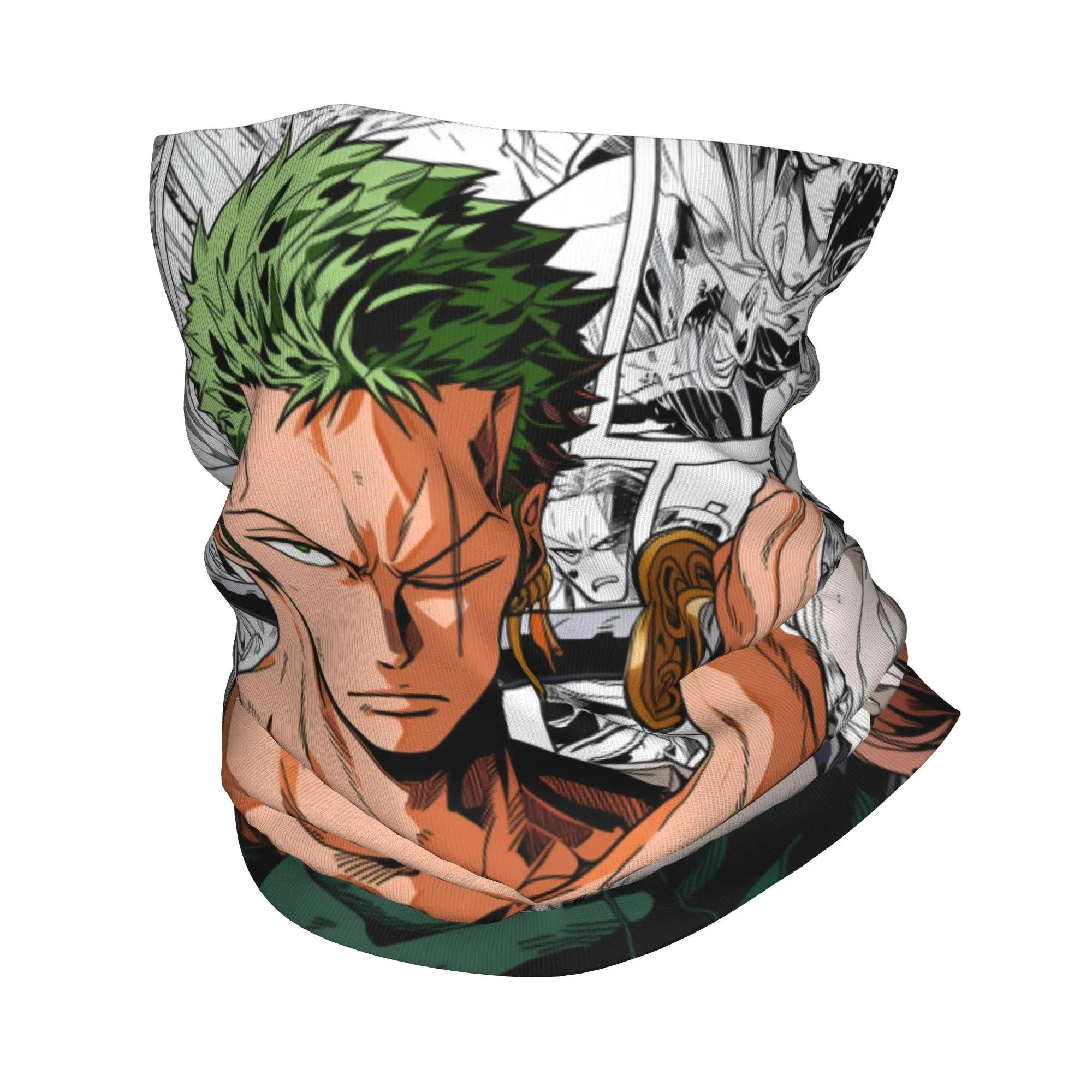 Custom One P-Pieces Zoro Japan Comic Bandana Neck Warmer Women Men Winter Hiking Ski Scarf Gaiter Manga Face Cover