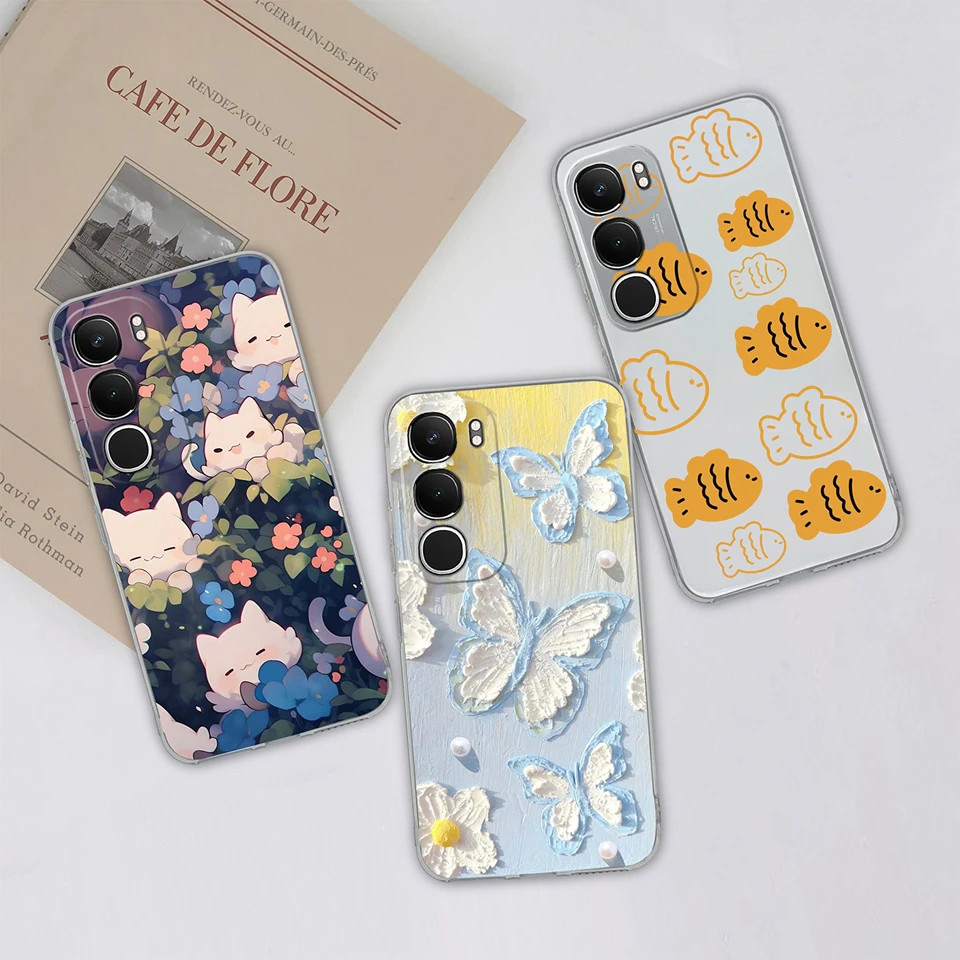 Case For Vivo Y19S Y19 Y19E Love Heart Rabbit Antifouling High Quality Transparent Shell For Vivo Y19 S vivo y19 Funda Capa