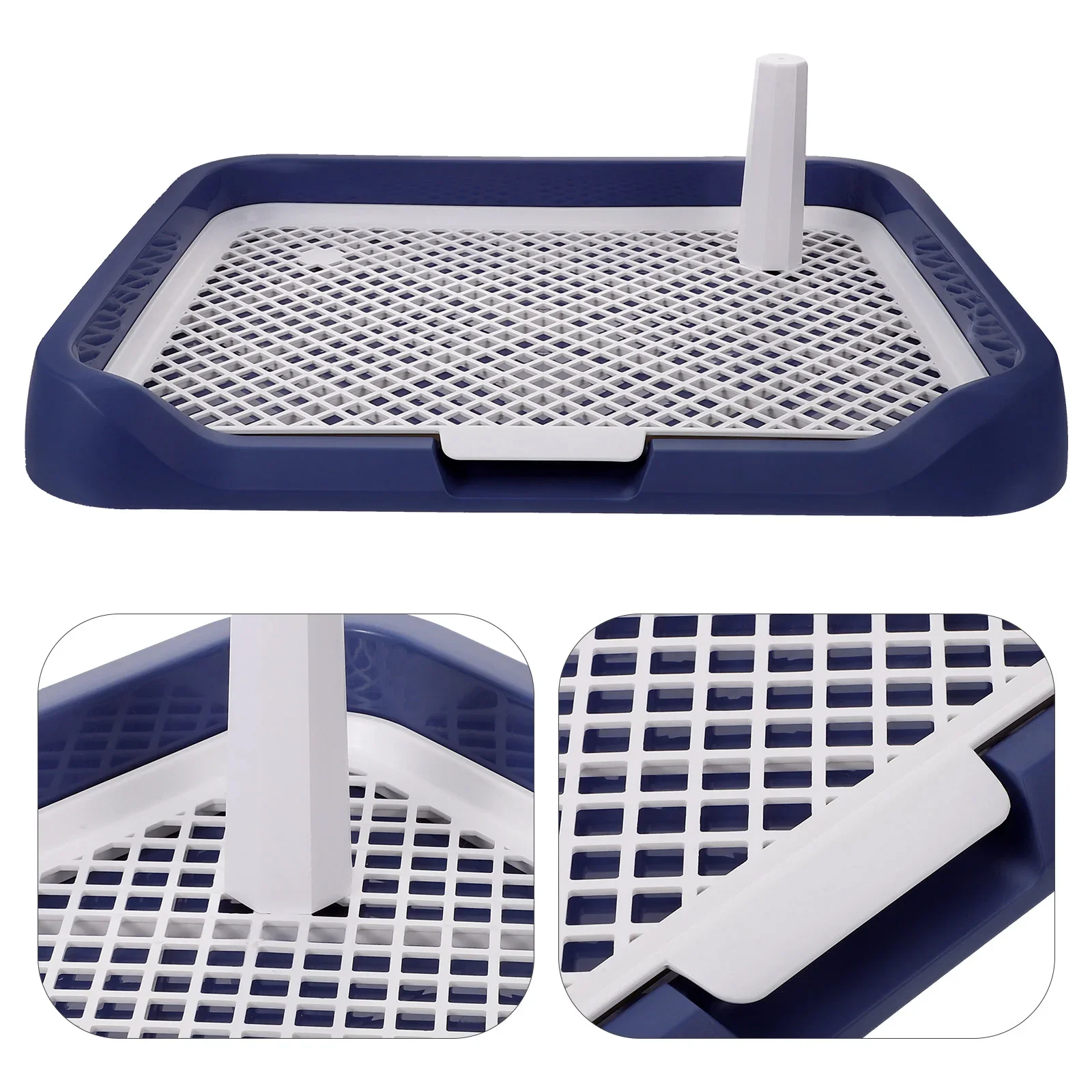Thickened Large Capacity Splash Proof Dog Toilet Puppy Potty Tray Pet Housebreaking Training Pad Indoor Dog Potty Plastic Dog