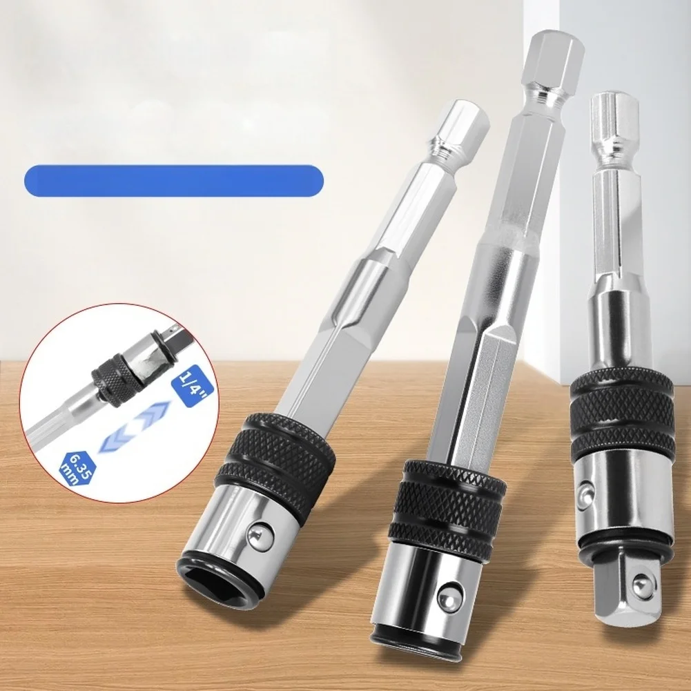 For Sockets Quick Change Holder 1 4in Hex Adapter 70mm Multi-functional Adapter High Hardness Torque Resistance