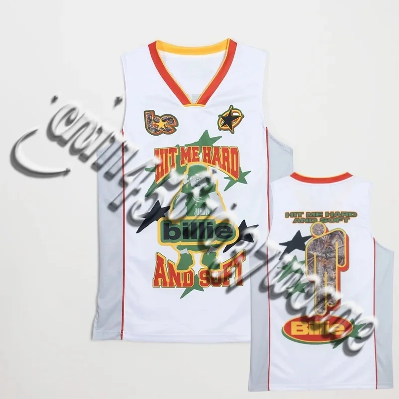 2026FamilyMatching New Unisex Retro Basketball Jersey Tank Top Billie "Hit Me Hard and Soft"  Breathable  Streetwear Sports Vest view 4