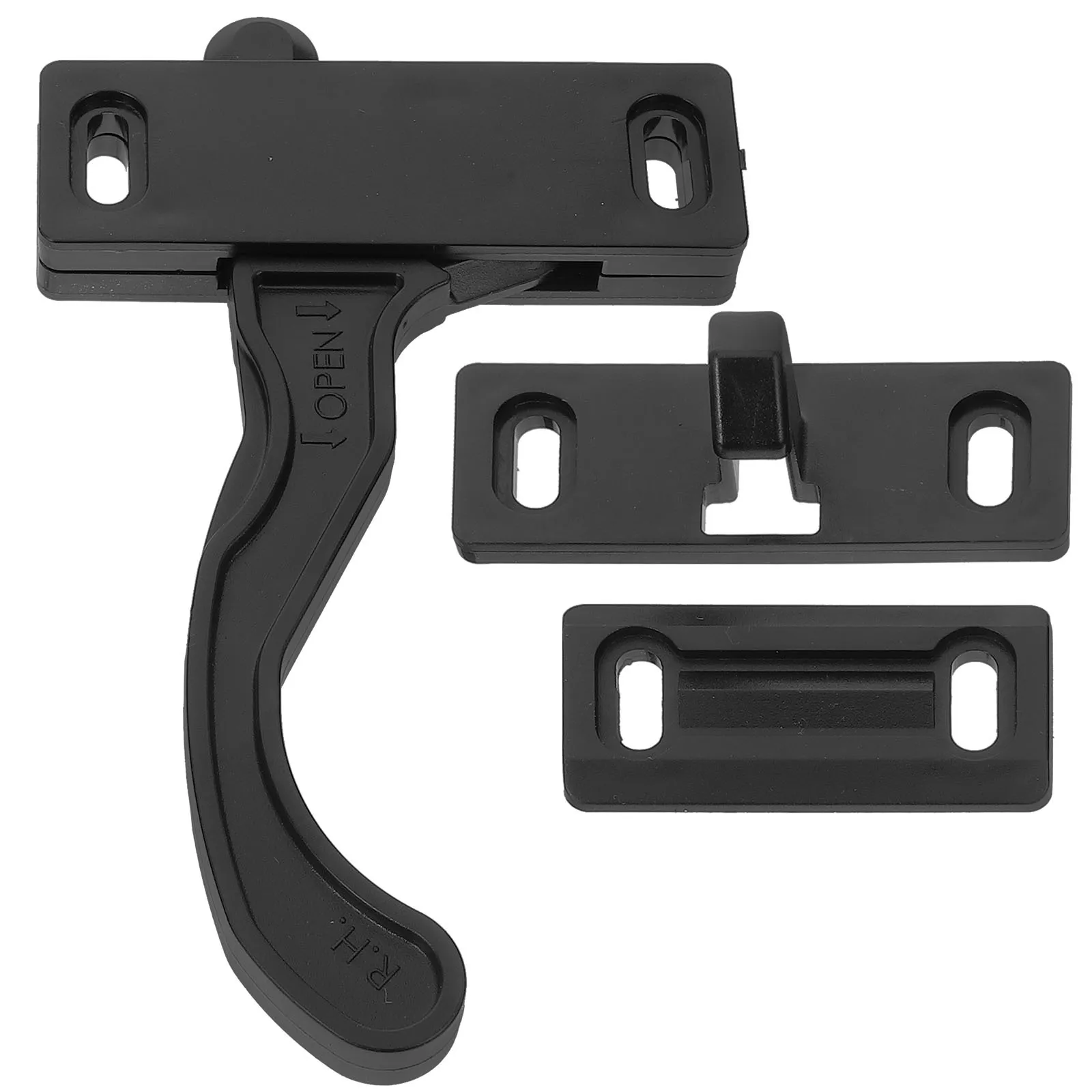 Rv Door Latch Kit Robust Design Rust Proof Material Secure Closure Easy Mounting for Screen Door Camper Trailer Grip Handle